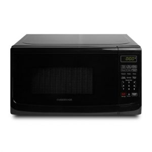 Prepare meals and snacks in a snap with this Compact Countertop Microwave that packs 700 Watts of output power. 6 one touch cooking programs.
