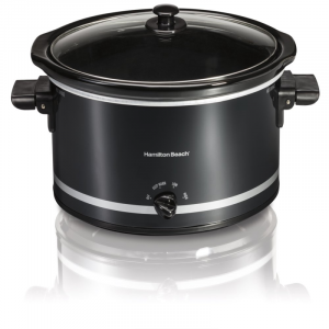 The 6 or 10 QT Slow Cooker has a stoneware crock that can cook lasagna & desserts to large cuts of meat. 6 QT serves 7+ people; 10 QT serves 10+ people.