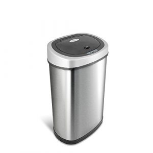 Say goodbye to germs and mess with the Touchless Trash Can. Simply pass your hand or debris within ten inches or a 130° angle from the infrared sensor, and the lid will automatically open.
