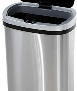 This 13 Gal Touchless Trash Can is our design team's innovation in the kitchen trash can. This high quality trash can is a must for your modern kitchen