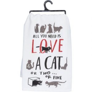 Add love & whimsy to your kitchen with the All You Need Is Love Dish Towel. It features beautifully scripted lettering to instantly brighten up your space.