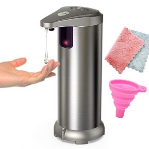 Introducing the Touchless Soap Dispenser, the ultimate solution to your hand washing needs! Say goodbye to messy soap bars and contaminated pump dispensers.