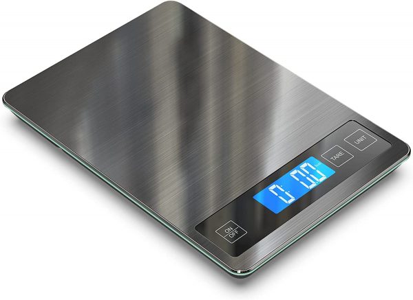Introducing the 22lbs Digital Food Scale, your ultimate kitchen companion for precise & effortless cooking! Accurate to 1g it also features a tare button