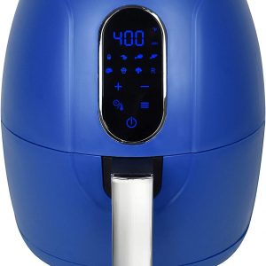 Discover the crisping power of super-hot air and turbo-speed circulation, and enjoy satisfying meals in minutes with the Kalorik 3.2 Quart Air Fryer!
