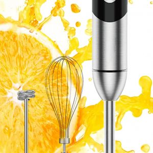 The Titanium Immersion Hand Blender is the ultimate kitchen tool to blend, chop, & mash easily. The 1000W motor is more powerful than most other hand blenders.
