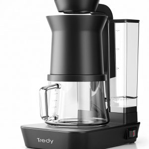 Start your mornings right with this 2 Cup Automatic Coffee Maker! Hassle free coffee in seconds. Patented spray head distributes hot water evenly to the grounds