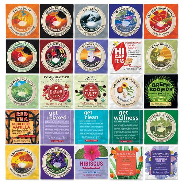Indulge in the world's finest teas & herbs with The Republic of Tea Premium Assortment of Teas and Herbs. Savor the flavors of our 25 best selling teas & herbs.