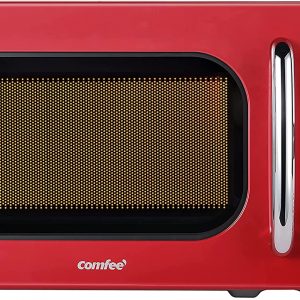 The Small Retro Microwave 0.7 Cu Ft is perfect for small kitchen spaces found in apartments, dorms or RV's. This retro red design is cute and compact.