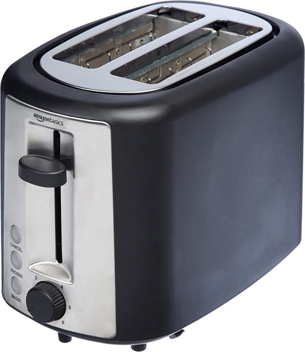 2 Slot Toaster Black. Toast bagels, thick homemade bread, English muffins, and more thanks to the toaster’s extra wide 5.25 x 1.25 inch slots. 6 shade settings.