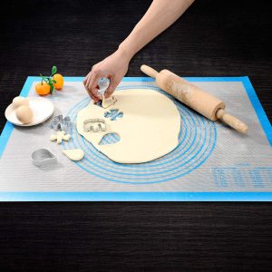 the Folksy Super Kitchen Nonstick Silicone Pastry Mat is one of the best on the market. It's made from high-quality reinforced fiberglass food grade silicone.