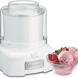 Don't settle for store bought ice cream any longer. With the Cuisinart 1.5QT Ice Cream Maker create delicious frozen treats that are sure to impress!