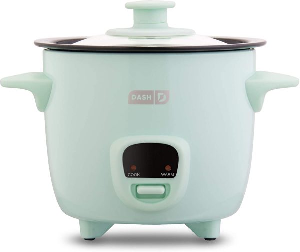 Here's the Dash Mini Rice Cooker, the small but mighty appliance that is perfect for meals and meal prep. And, it can also make oatmeal, stew, soup, quinoa, pasta, and even steamed veggies!