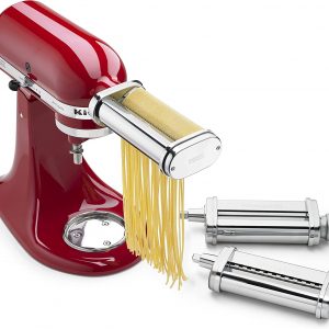 Say hello to homemade pasta that is bursting with flavor! With the KitchenAid 3 Piece Pasta Roller set make fresh pasta from scratch in your own kitchen.