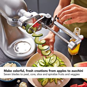 Want to make healthy eating more exciting & enjoyable? The KitchenAid Spiralizer Plus will help you reinvent your favorite meals with fresh fruits & vegetables.