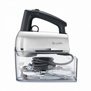 The Breville Handy Mix Mixer detects which attachment you’ve inserted & adjusts to the optimal speed. A built in timer makes a novice look like a maestro.